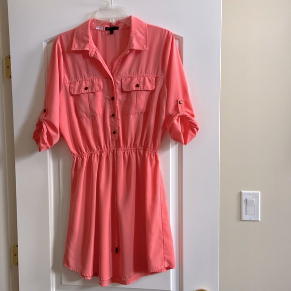 Cute coral dress in size L - Picture 1 of 7